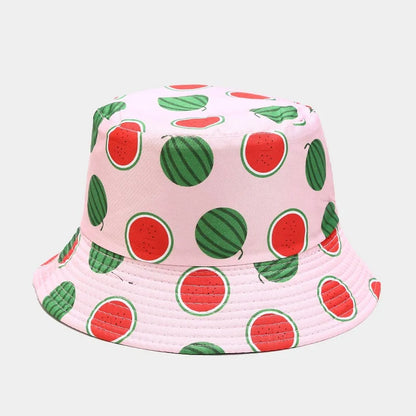 2022 18 Style Cotton Fruit Pattern Print Bucket Hat Fisherman Hat For Men And Women