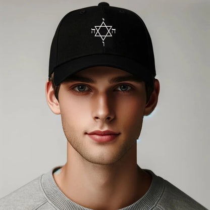 Embroidery Star of David Men Baseball Cap