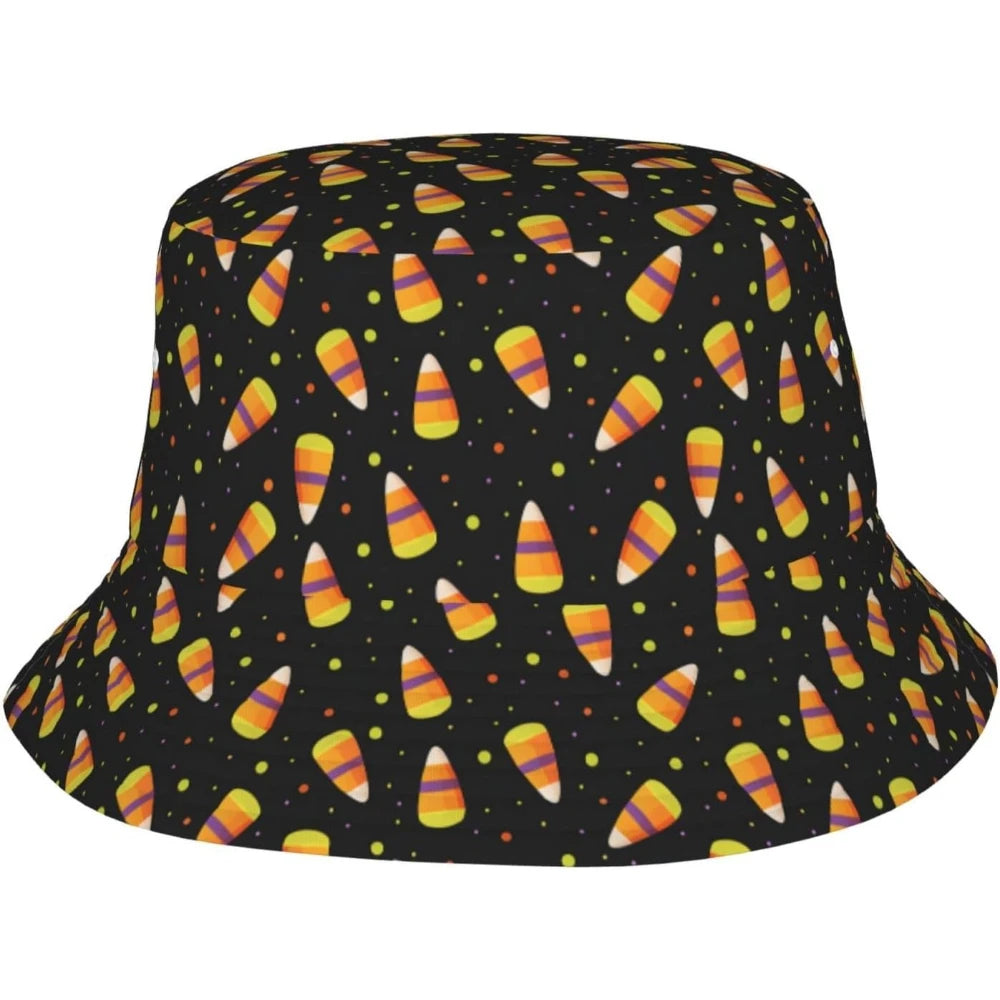 Halloween Bucket Hat Funny Hat Cartoon Mummy Ghost Hats Party Cap