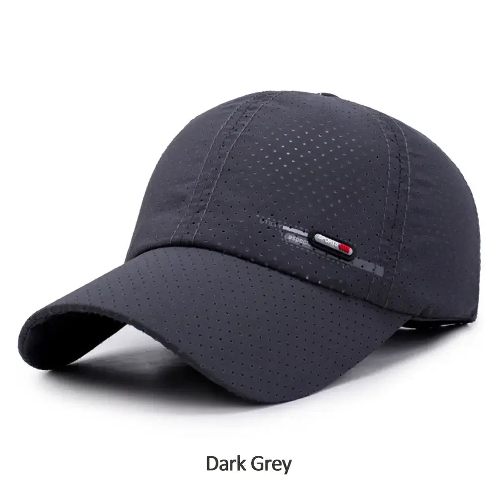 Summer Quick Dry For Men Sports Running Sweat Baseball Cap Male