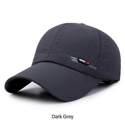 Summer Quick Dry For Men Sports Running Sweat Baseball Cap Male
