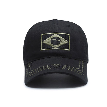 Brazil Flag Sun Protection Snapback Cap Baseball Hat