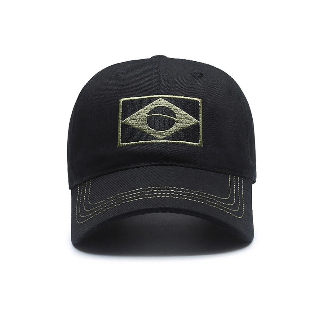 Summer Sun Protection Brazil Flag Baseball Cap