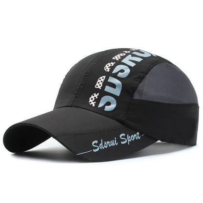 Fashion Wide Brim Mesh Baseball Cap Breathable Quick-drying Peaked Cap