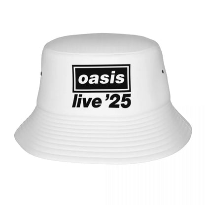 Streetwear O-Oasis Rock Collage Bucket Hats Teen Lightweight Outdoor