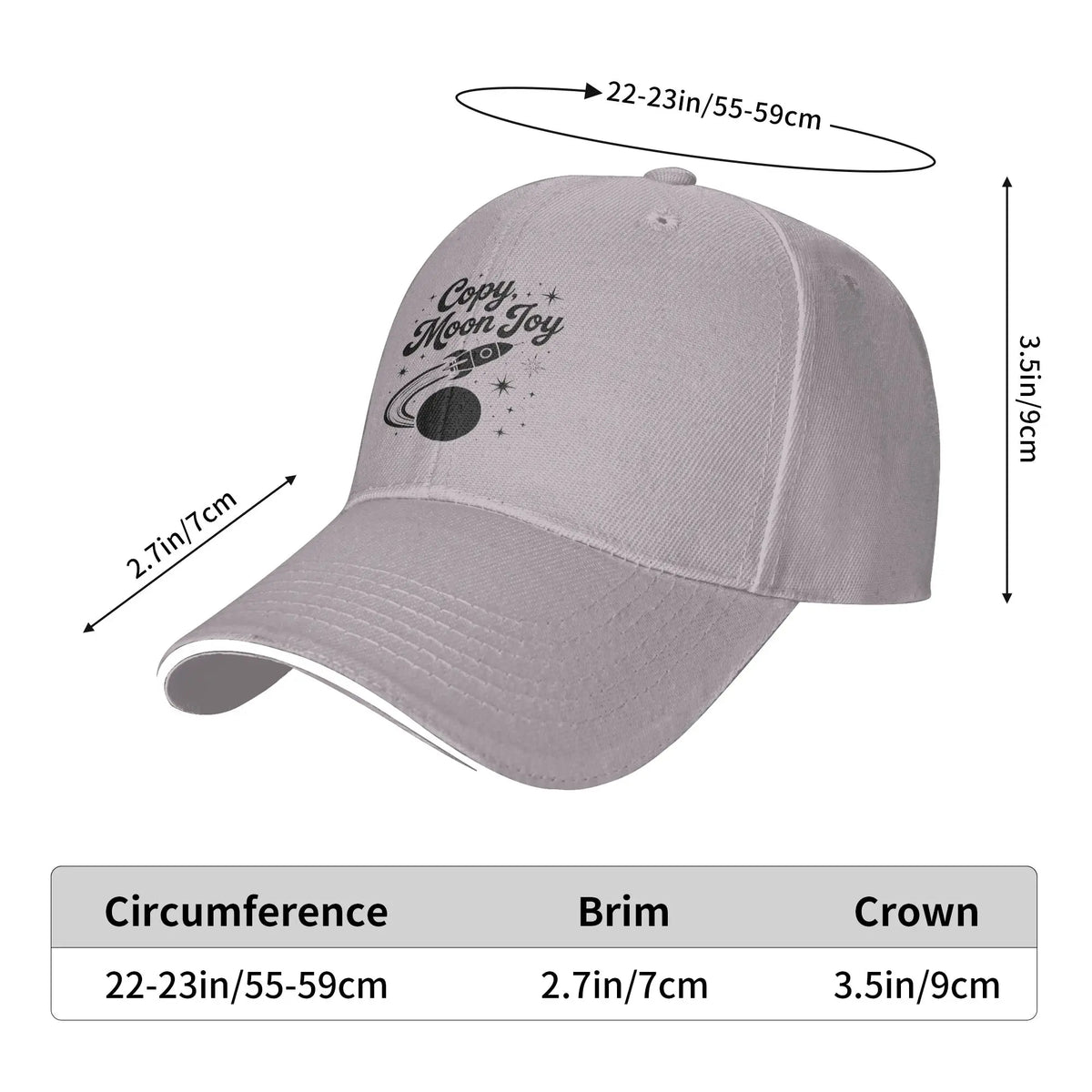 Copy Moon Joy Sun Baseball Cap
