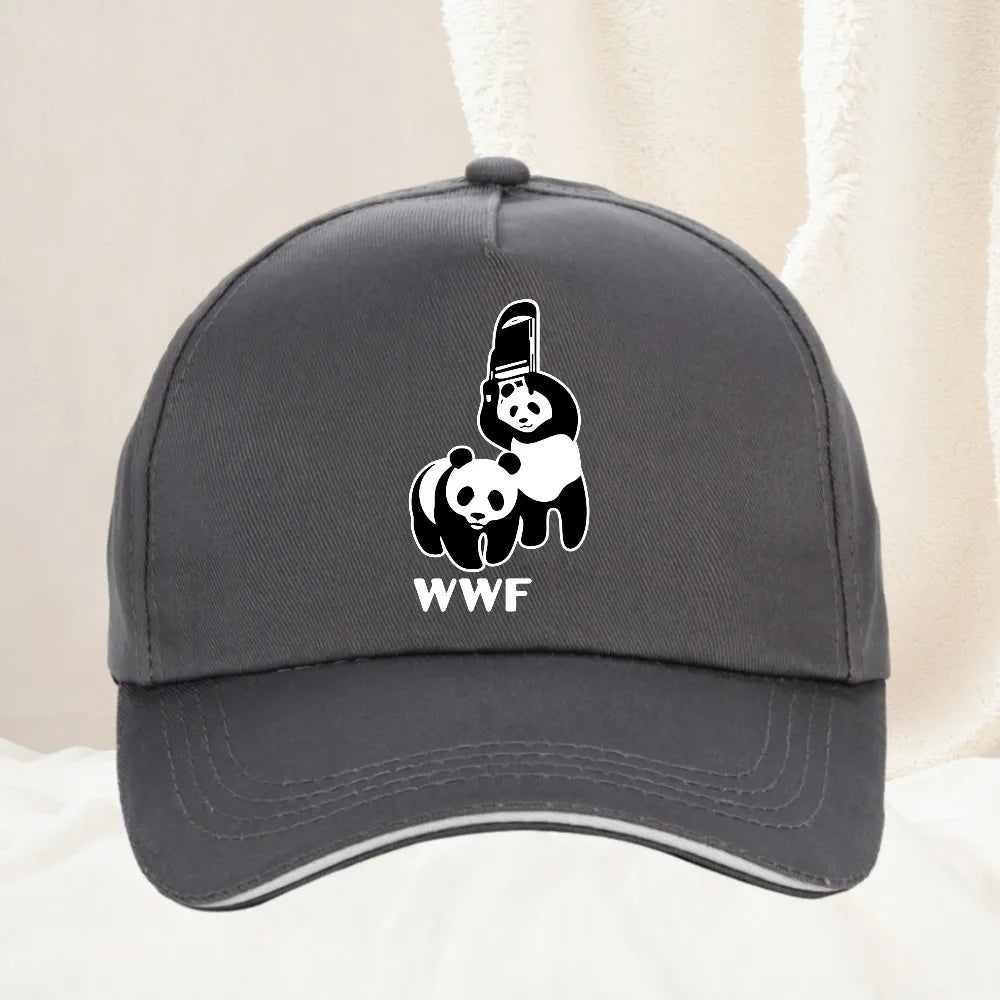 Retro WWF Panda Bear Baseball Cap