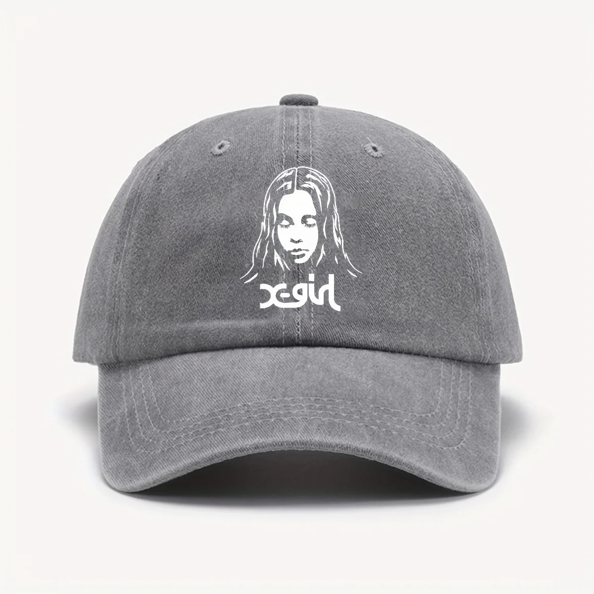 Girl Printed Baseball Cap Unisex Vintage Wash Sun Hat