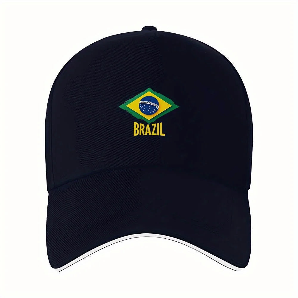 Brazil Flag Design Baseball Cap