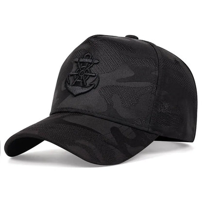 Unisex Ship Anchor Embroidery Baseball Caps Spring and Autumn Outdoor