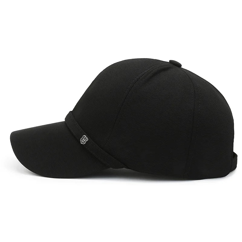 Spring Summer Luxury Brand Baseball Cap Kpop Gorras Hombre Black