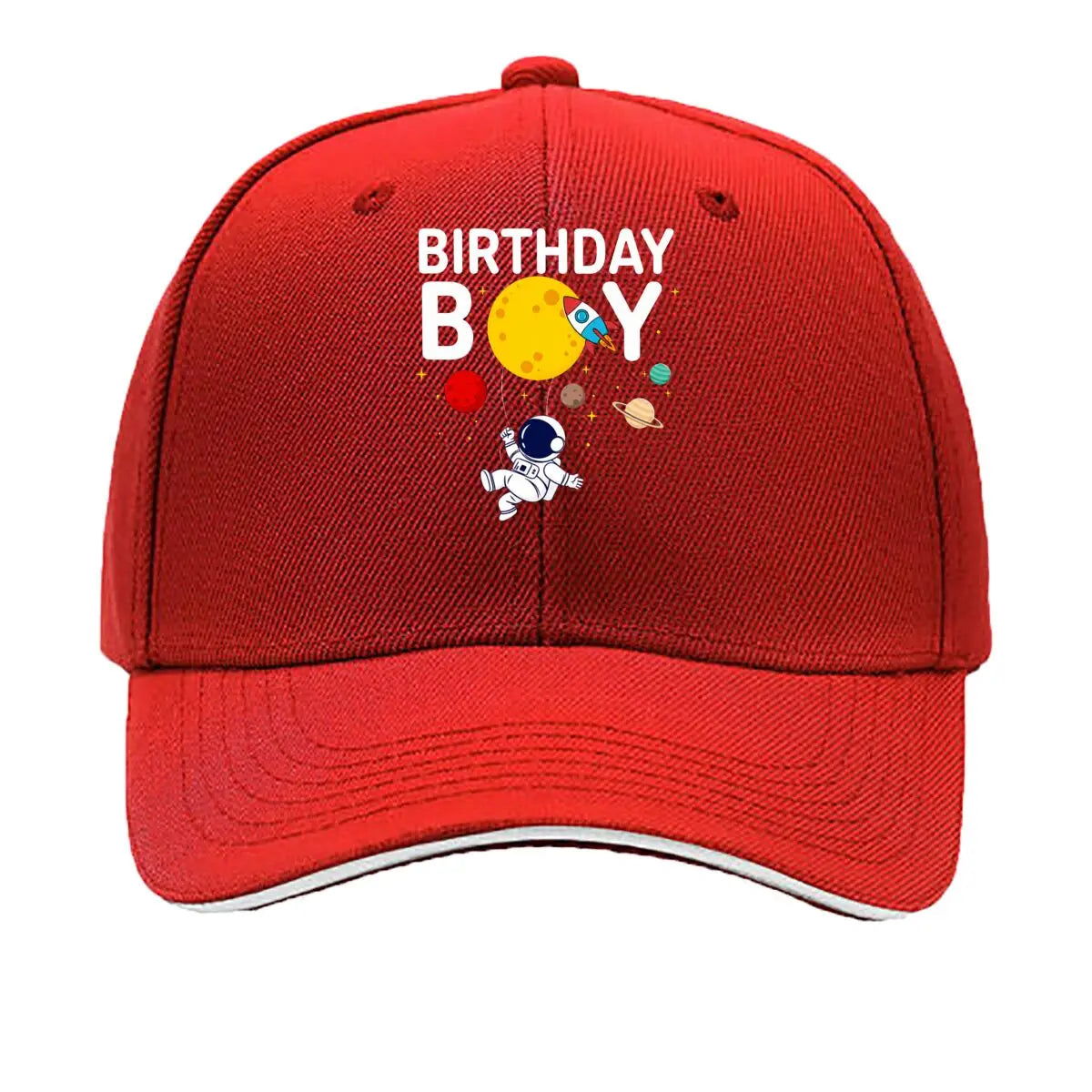 Astronaut Rocket Planet Moon Stars Space Cartoon Sandwich Baseball Cap