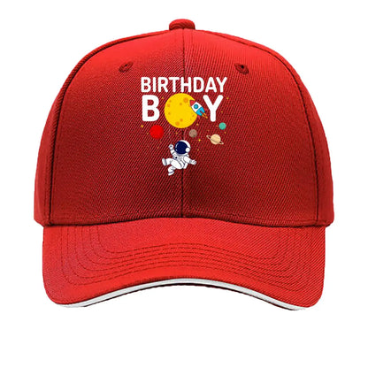 Astronaut Rocket Planet Moon Stars Space Cartoon Sandwich Baseball Cap