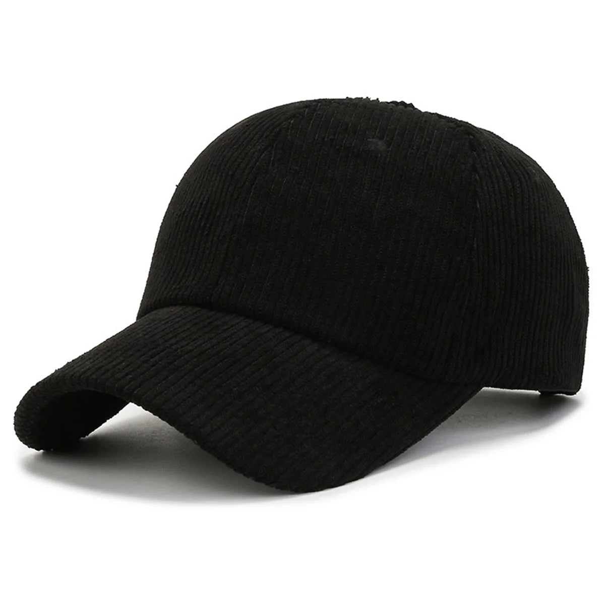 Fashion Suede Baseball Cap Men and Women Autumn and Winter Solid Retro Corduroy