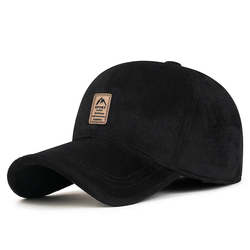 Autumn And Winter Cotton Hat With Fleece Warm Ear Protection Baseball Cap