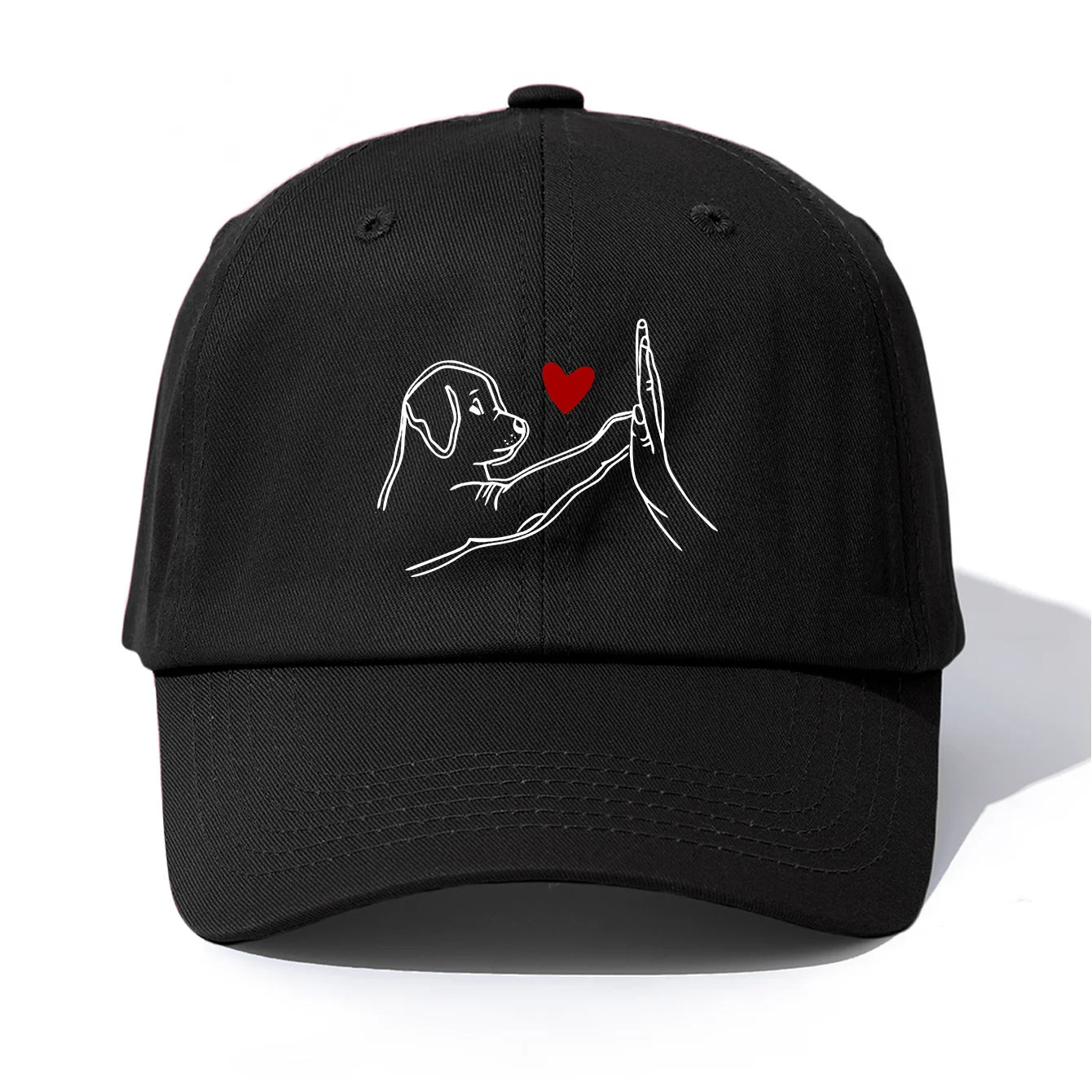 DOG HEART Print Baseball Cap For Adult
