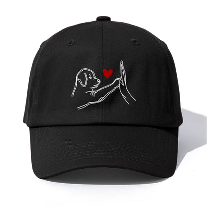 DOG HEART Print Baseball Cap For Adult