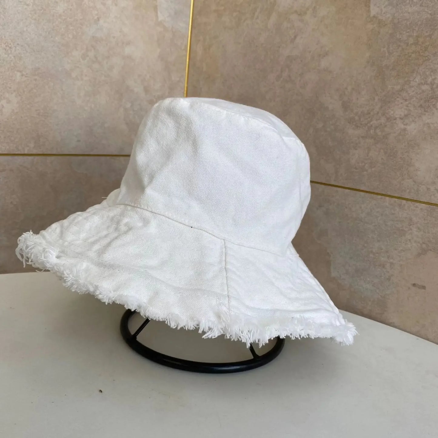Cotton Fringed Fisherman Cap Soft