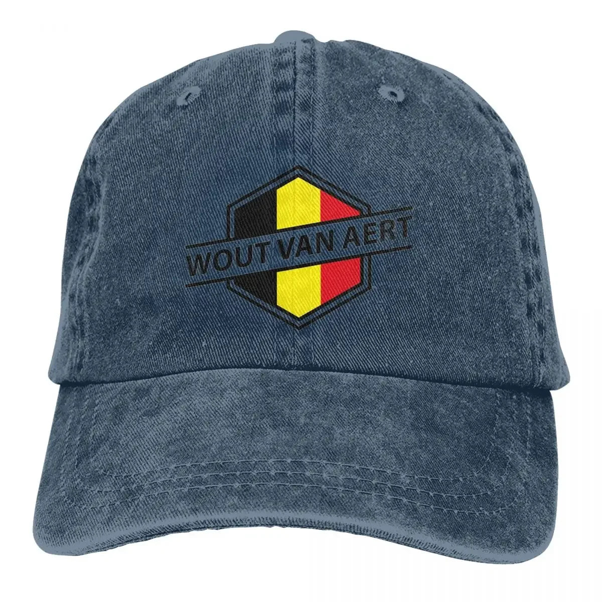Wout Van Aert Baseball Caps Accessories Retro Distressed Denim Sun Cap Men Women