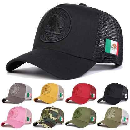 Unisex Mexican Flag Embroidery Baseball Caps