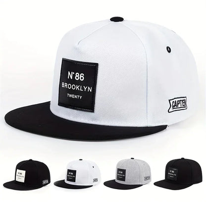 Unisex Brooklyn Print Label Embroidery Hip-hop Hats Snapback Caps