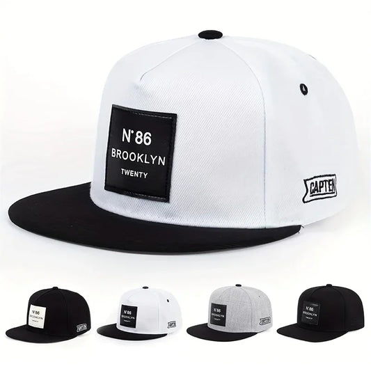 Unisex Brooklyn Print Label Embroidery Hip-hop Hats Snapback Caps