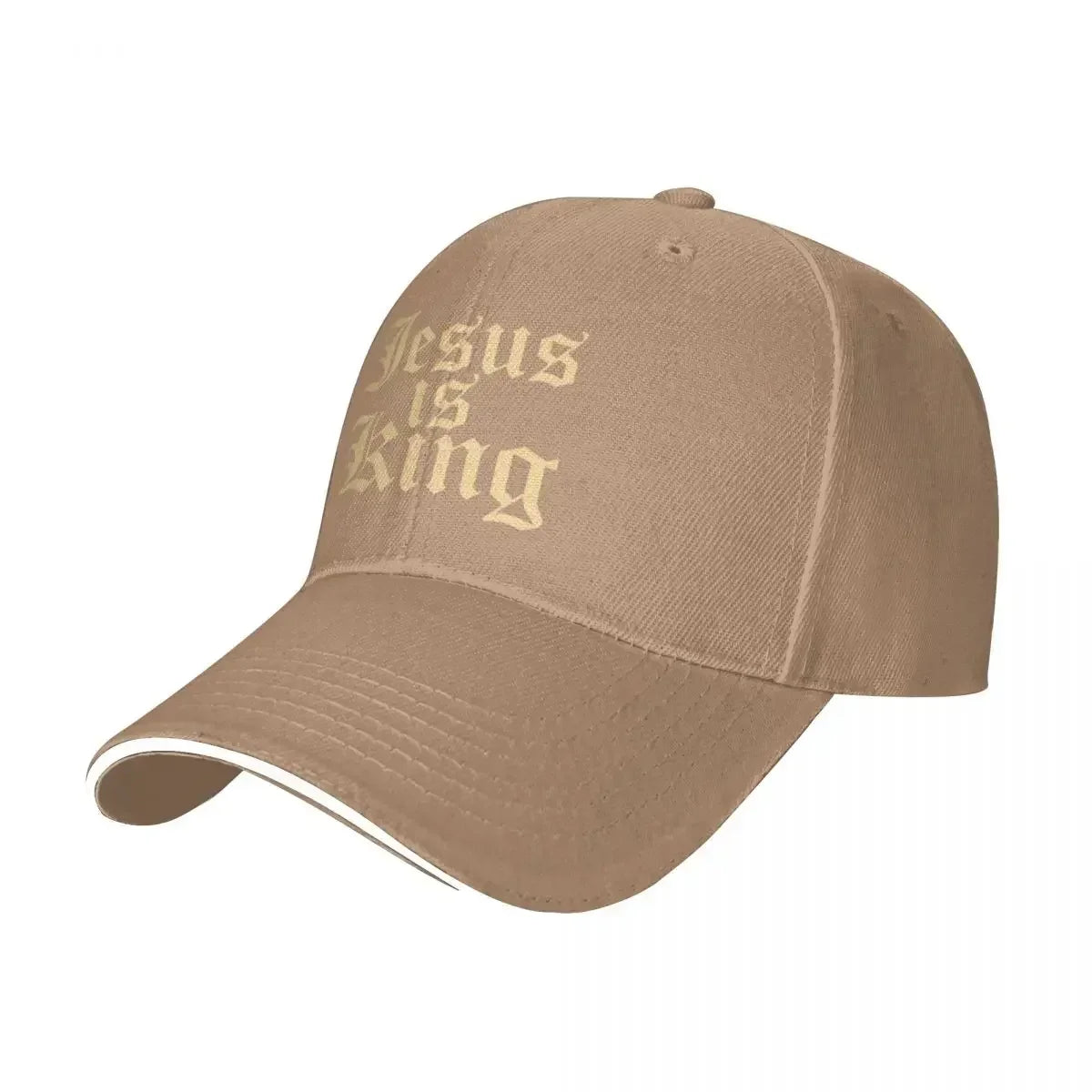 New Gothic Street Punk Golden Jesus Is King Pool Party Baseball Caps