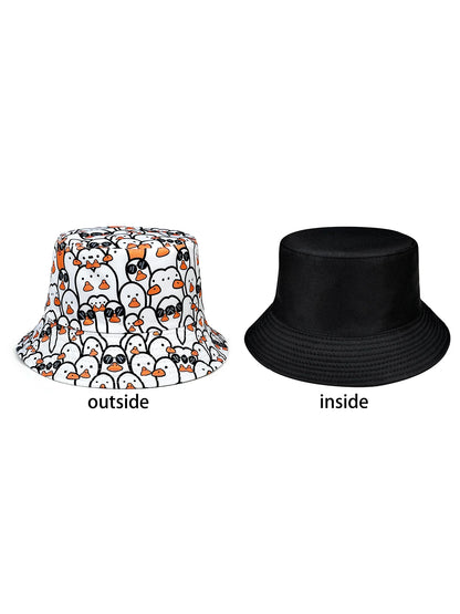 Fashionable Little White Goose Bucket Hat