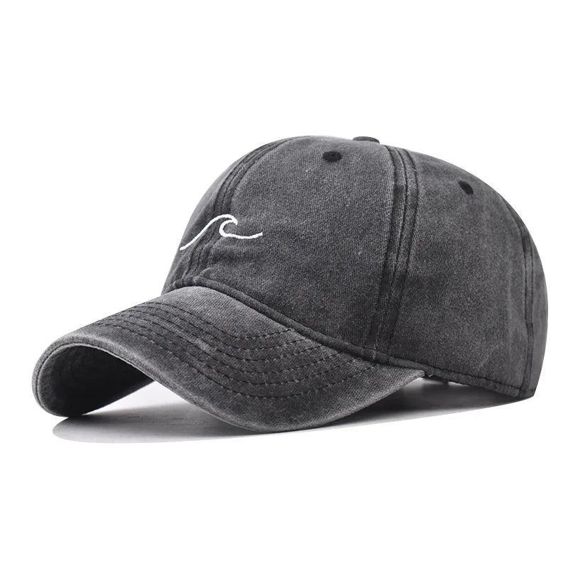 New Wave Embroidered Baseball Cap