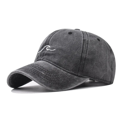 New Wave Embroidered Baseball Cap