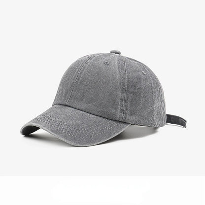 Solid Washed Denim Baseball Cap Vintage Unisex Cotton Sport Hat Women Men