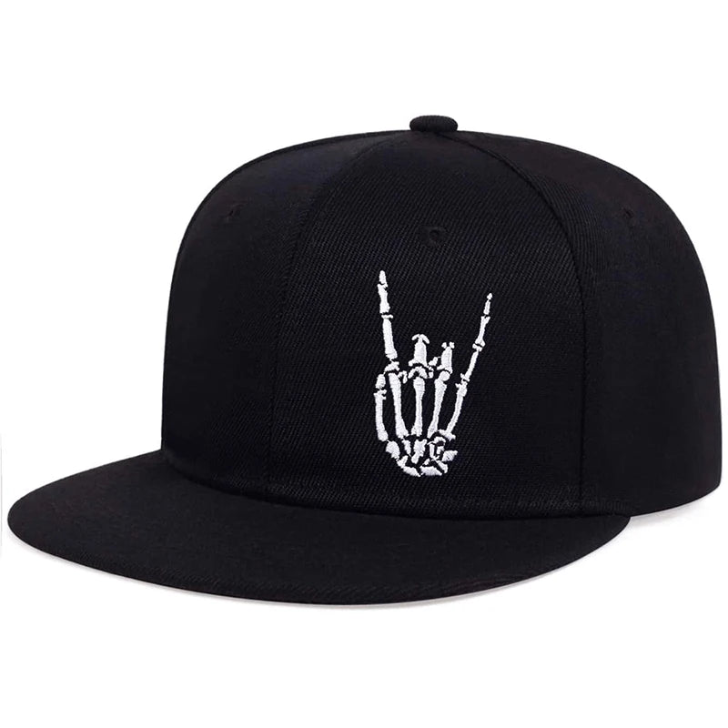 Unisex Skeleton Fingers Embroidery Hip-hop Hats Spring Autumn Outdoor