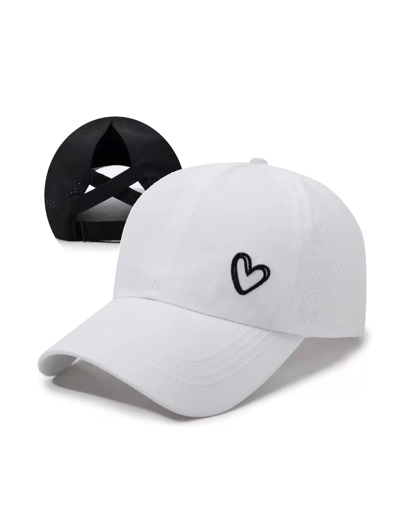 Womens Criss Cross Ponytail Hat Quick Drying Baseball Cap