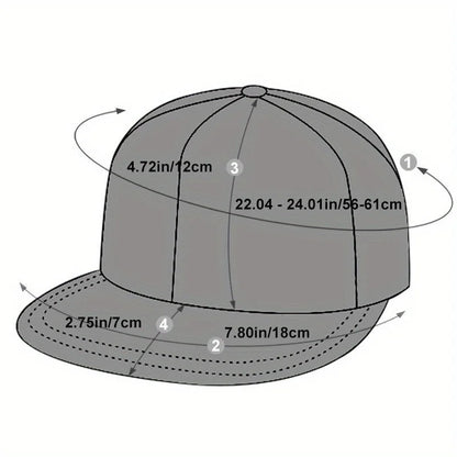 Men Women BROOKLYN Baseball Cotton Adjustable Snapback Hat