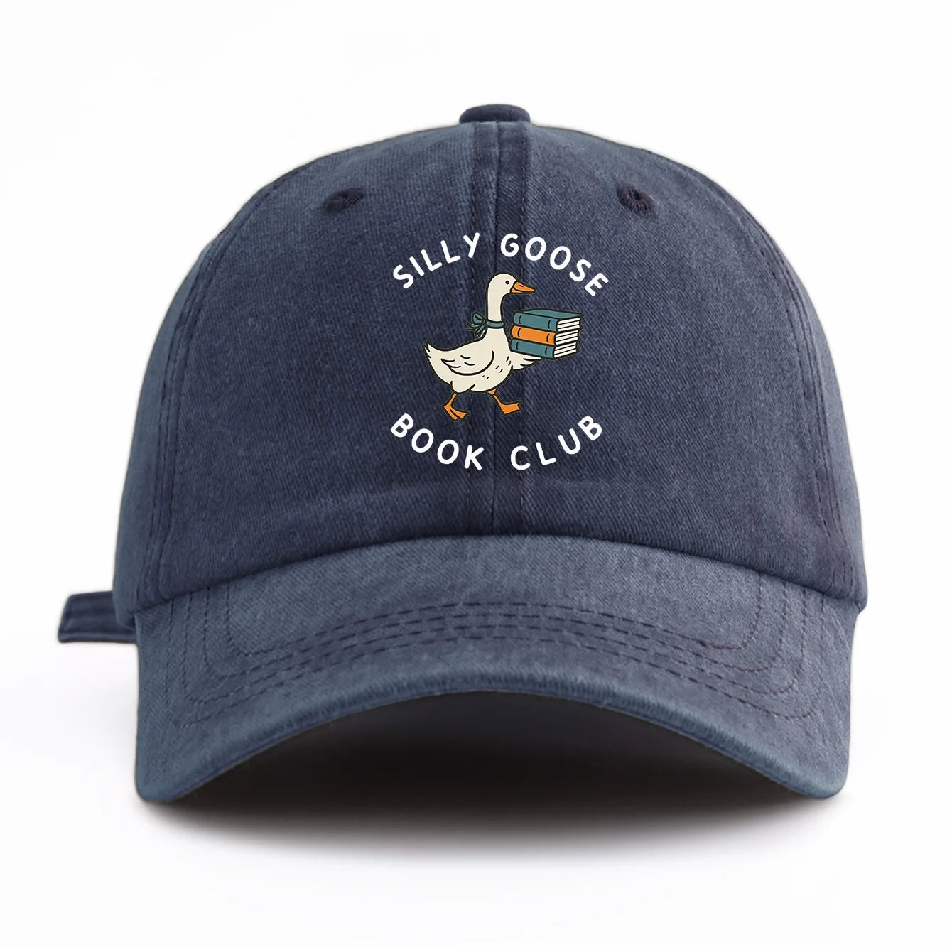 BOOK CLUB Print Washed Baseball Cap For Adults