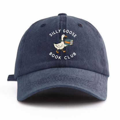 BOOK CLUB Print Washed Baseball Cap For Adults