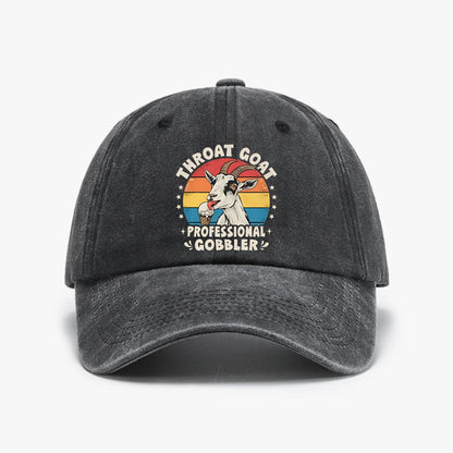 Throat Goat Retro Inappropriate Adult Funny Gag Memes Baseball Cap
