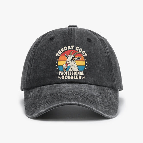 Throat Goat Retro Inappropriate Adult Funny Gag Memes Baseball Cap