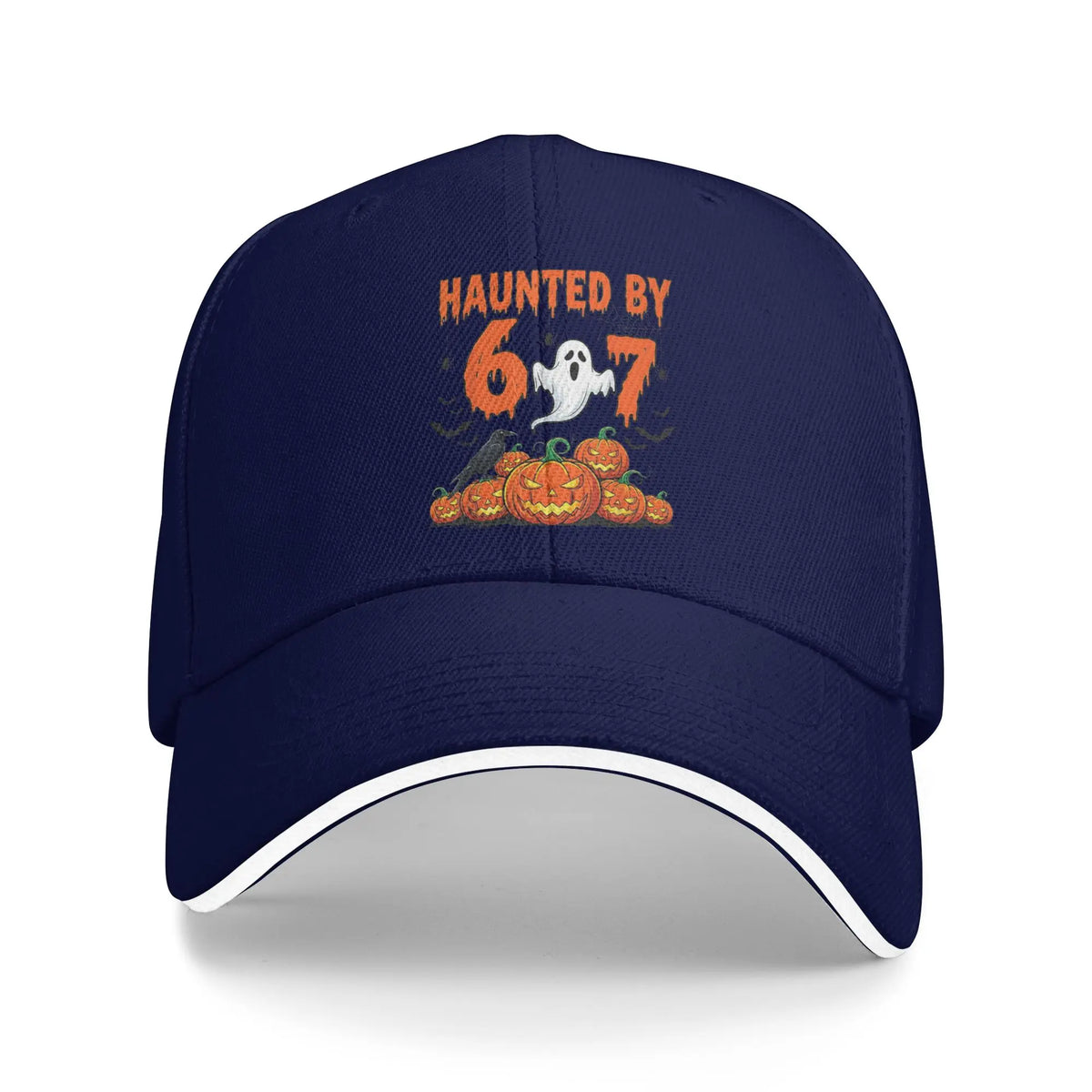 Haunted By 67 Halloween Meme Baseball Cap