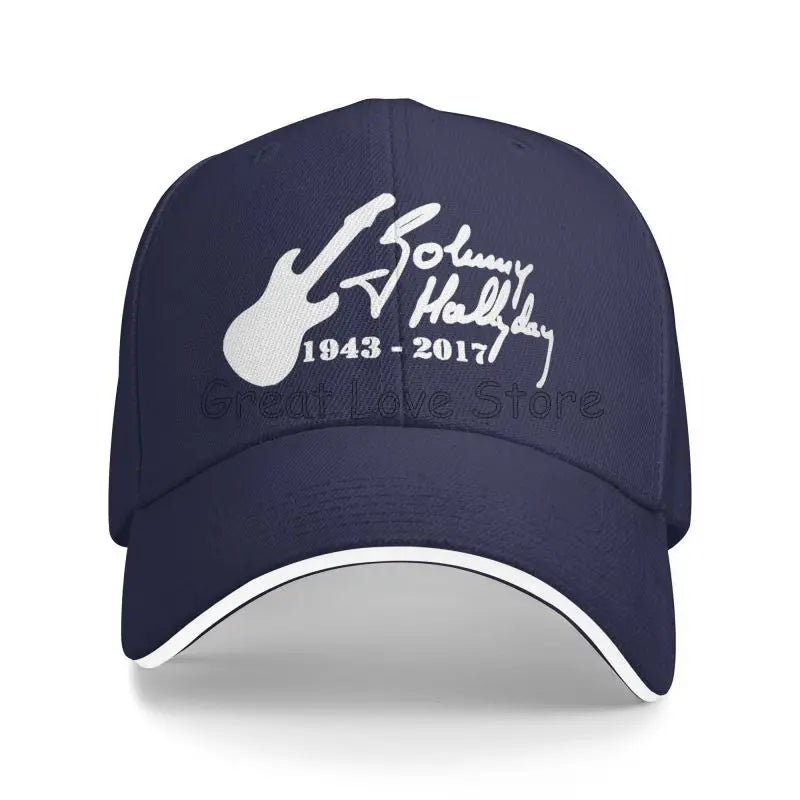 Johnny Hallyday Print Baseball Cap