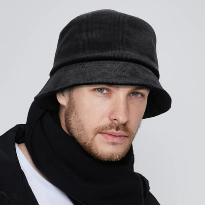Dad Winter Hat Lady Outdoors Corduroy Bucket Hats Men