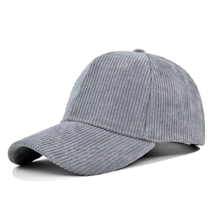 Autumn Winter Baseball Cap Women Corduroy Winter Hats For Women