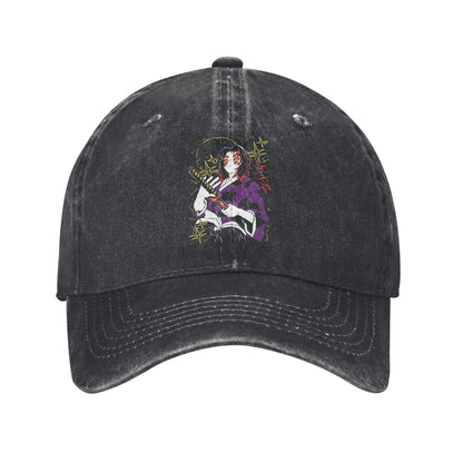 Demon Slayer  Multicolor Hat Peaked Women's Cap Kokushibo