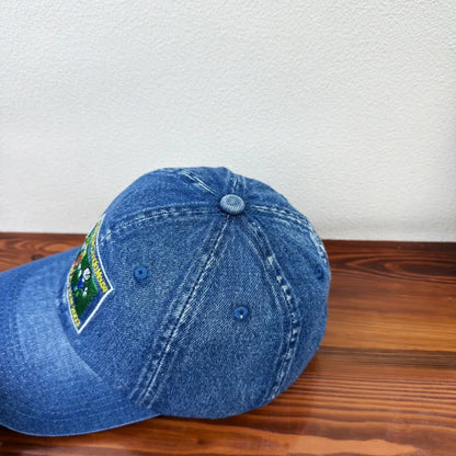 Personalized Embroidered Anime Person Washed Denim Baseball Cap