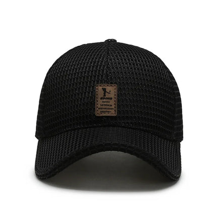 Men'S New Fashion Baseball Cap Summer Breathable Full Net Shade Fishing Cap