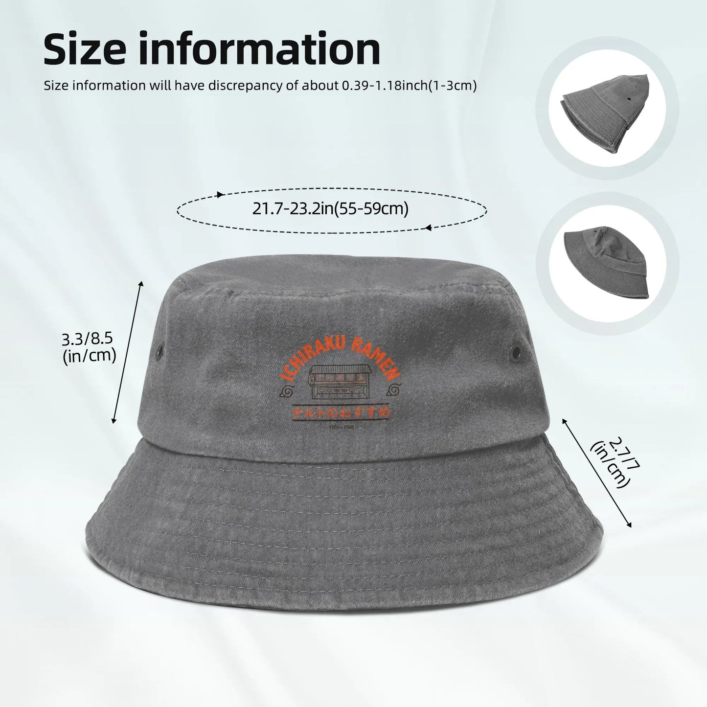 Trendy Naruto Ichiraku Ramen Bucket Hats