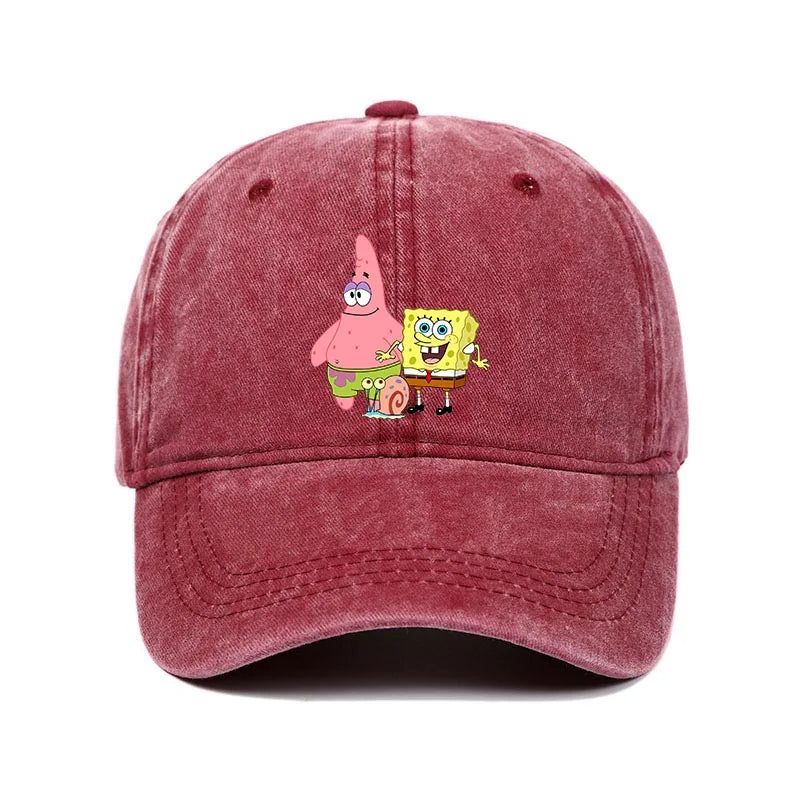 Fashion Cute SpongeBobs Baseball Cap Movie Cartoon Role