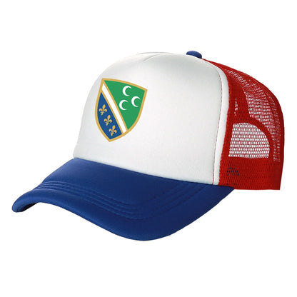Bosniak National Flag in Sandzak Men Cool Bosnia Baseball Caps