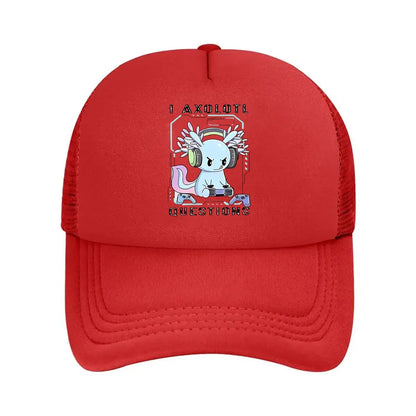 Gaming Axolotl Casual Mesh Baseball Cap