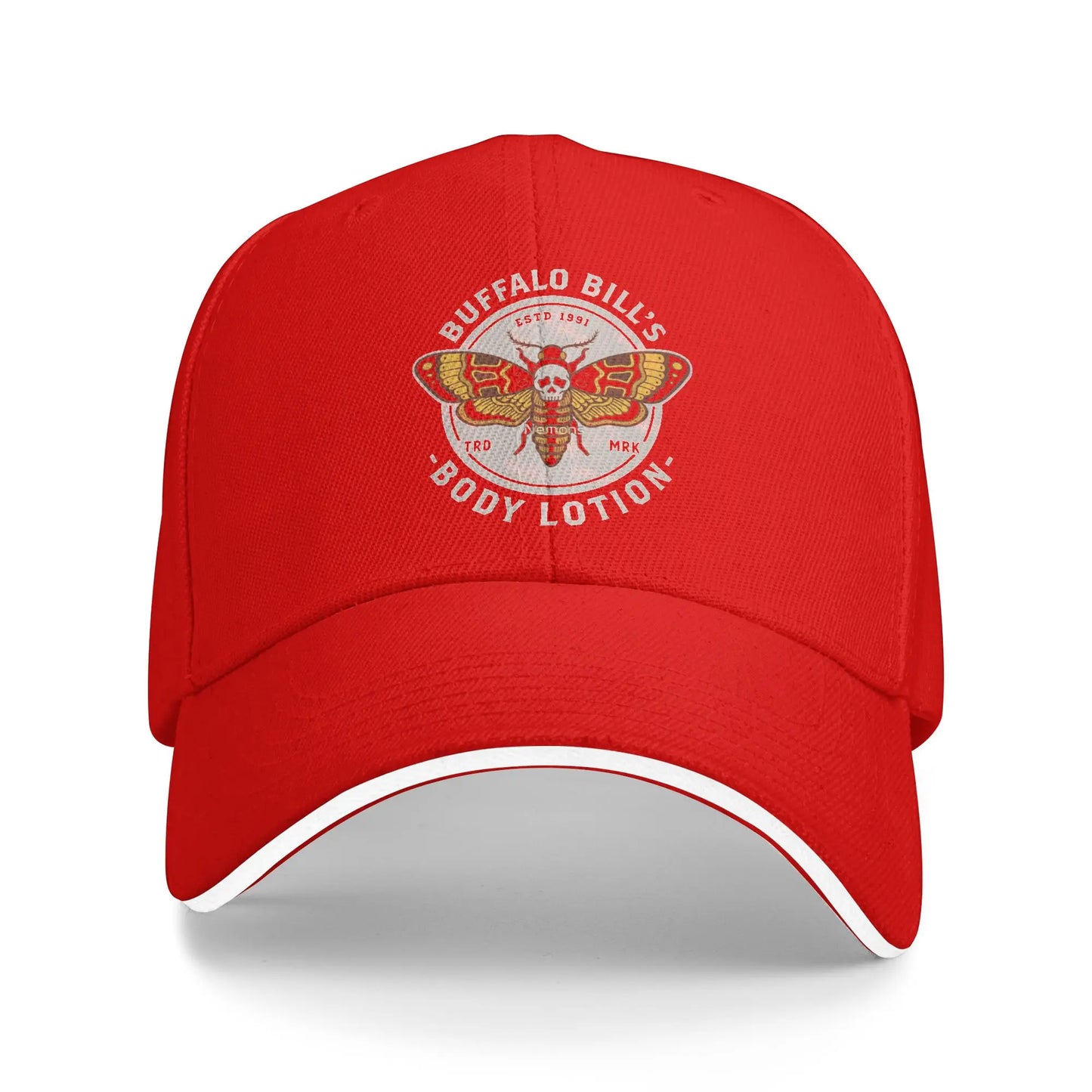 Buffalo Bill Body Lotion Deaths Head Moth Sun Baseball Cap